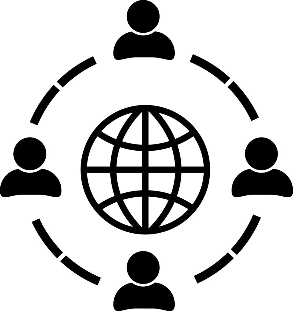 אנשים מסביב לכדור
